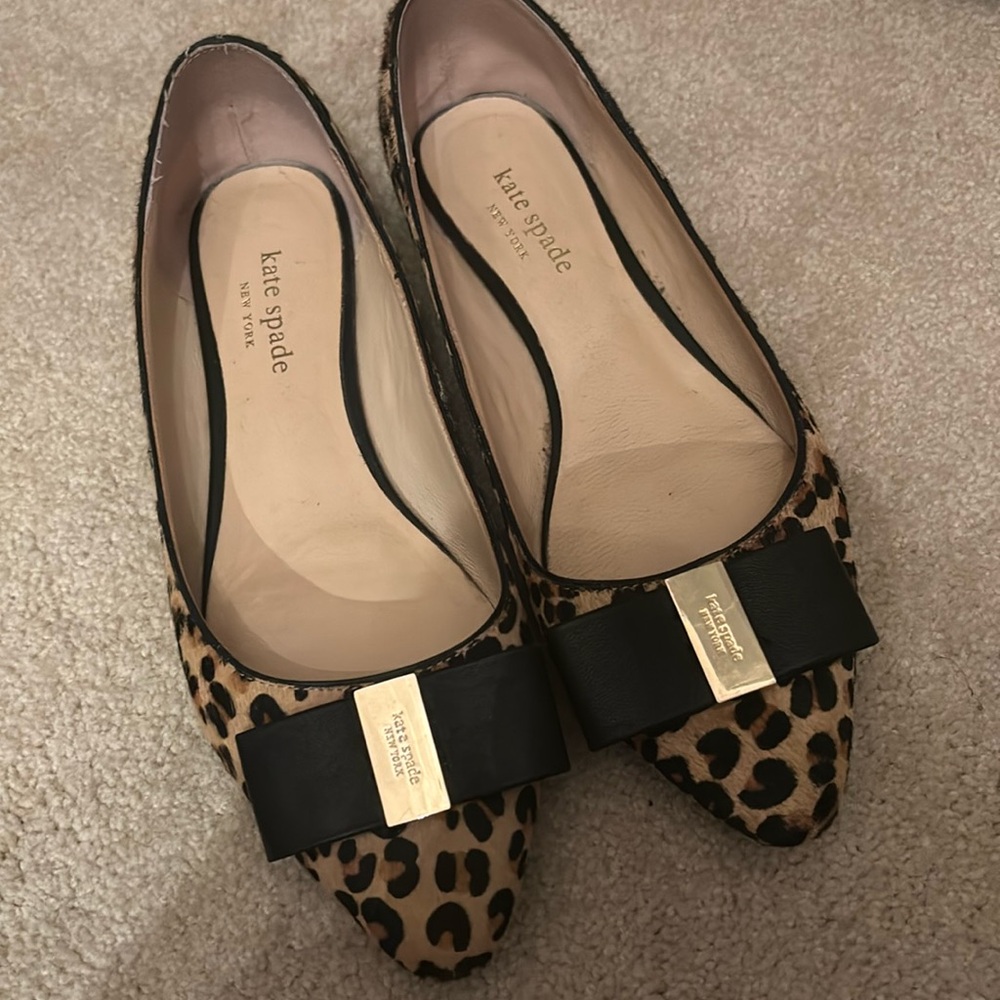 Kate Spade Leopard Ballet Flat w/Bow
